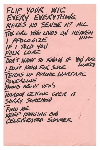 Hüsker Dü set list