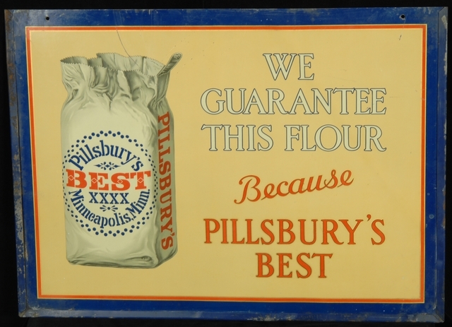 Color image of a sign, Pillsbury's Best Flour, Pillsbury Company, Minneapolis, Minnesota, ca. 1950.