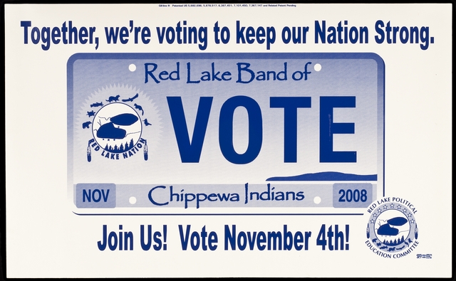 Red Lake political yard sign