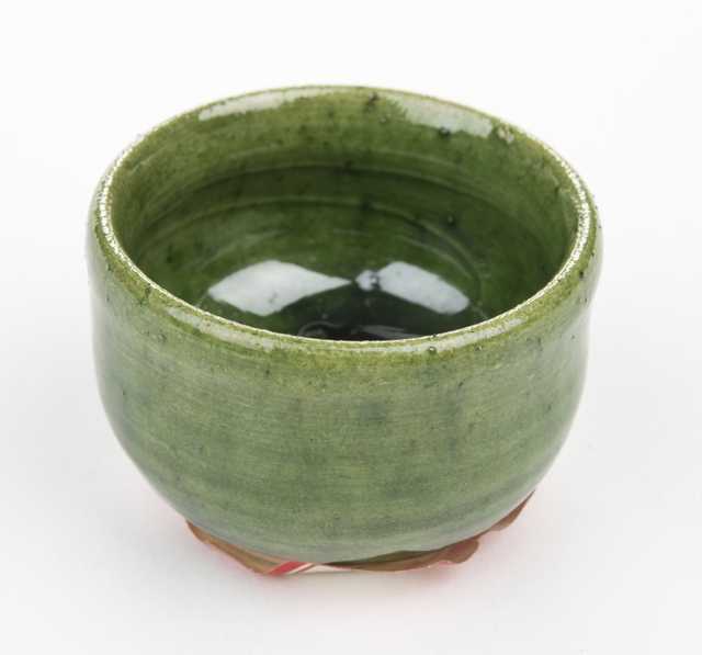 Miniature Japanese green tea prep bowl