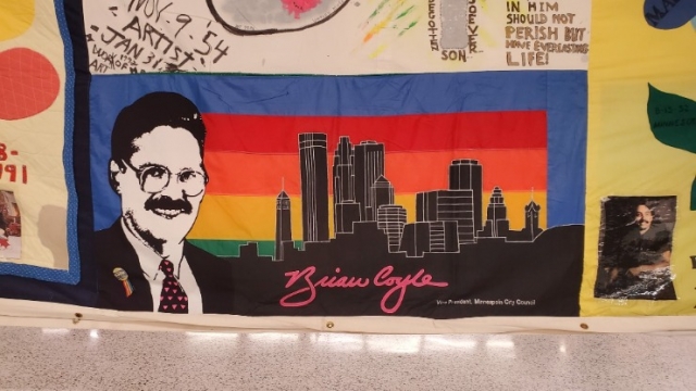 Brian Coyle’s AIDS Memorial Quilt panel