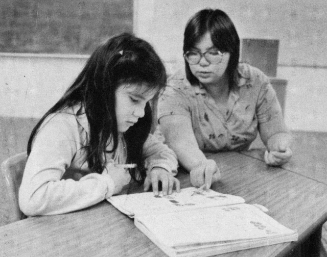 A student and teacher at the Heart of the Earth Survival School