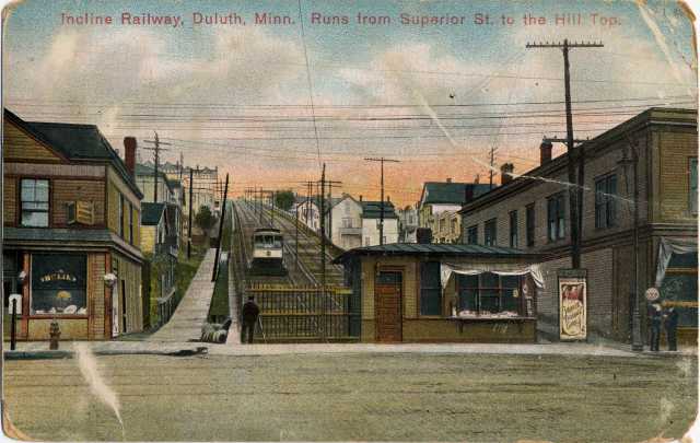 Looking up the Incline from Superior Street