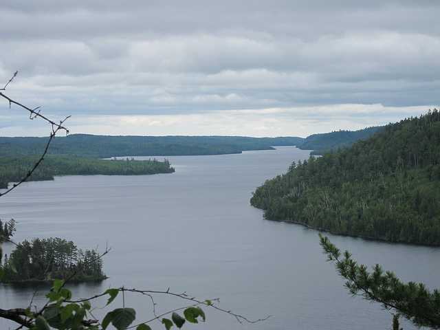 Color image of a view from the Border Route Trail, Boundary Waters Canoe Area Wilderness, 2011. Photograph by Eugene Kim.