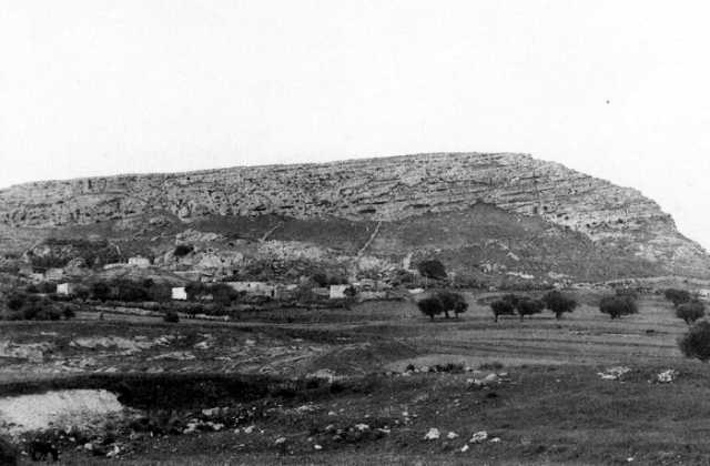 Black and white photograph of Hill 609 in Tunisia, c.1943.