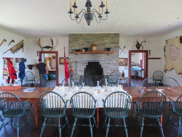 Interior of the Great Hall at Grand Portage