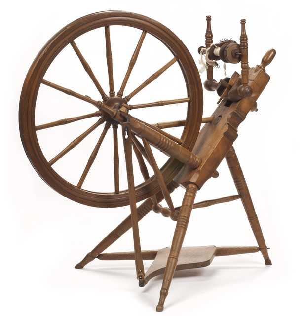 Spinning wheel used by Norwegian immigrants
