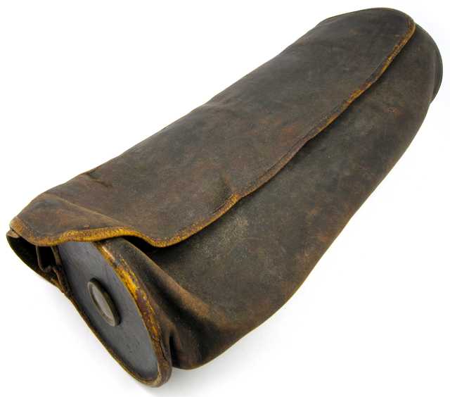 Color image of saddle case used by First Sergeant George W. Northrup, who served in Brackett's Battalion.