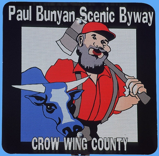 Paul Bunyan Scenic Byway sign