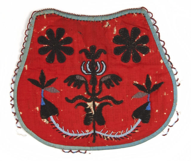 Beaded bag made by Margeurite Metivier (Dakota), ca.1860.