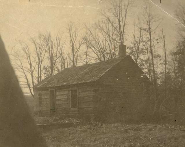 Photograph of the first schoolhouse in Carver County (in Chanhassen Township) c.1855. At the time, the school's teacher was Susan Hazeltine. Photograph Collection, Carver County Historical Society, Waconia.