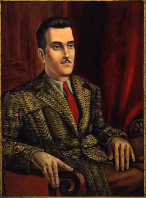 Carroll Simmons, c.1940. Oil on masonite by Clement Haupers.