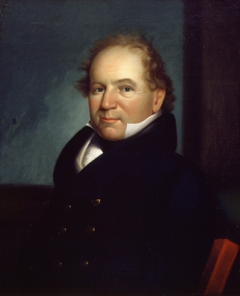 Oil on canvas painting of Colonel Josiah Snelling, c.1818. Artist unknown.