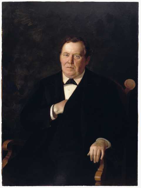 Oil-on-canvas portrait of Ignatius Donnelly, 1891.