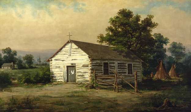 Oil-on-canvas painting of the Chapel of St. Paul by Alexis Jean Fournier, 1888.