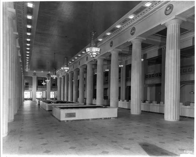 Second floor interior, Northwestern National Bank, Minneapolis, ca. 1930