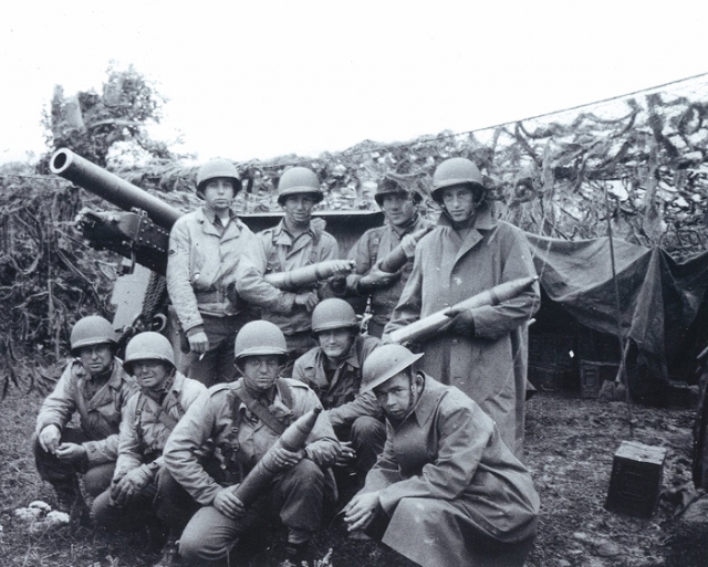 First Section of Battery B, 151st Field Artillery Battalion