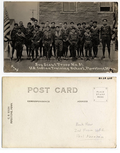 Boy Scout Troop at Pipestone Indian Training School