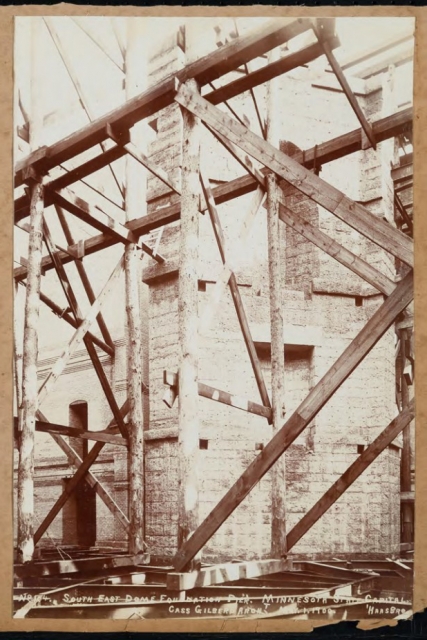 Capitol dome interior during construction