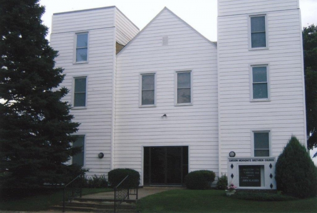 Color image of Carson Mennonite Brethren Church, Delft, Minnesota (1949–2005). Photograph ca. 2000s.