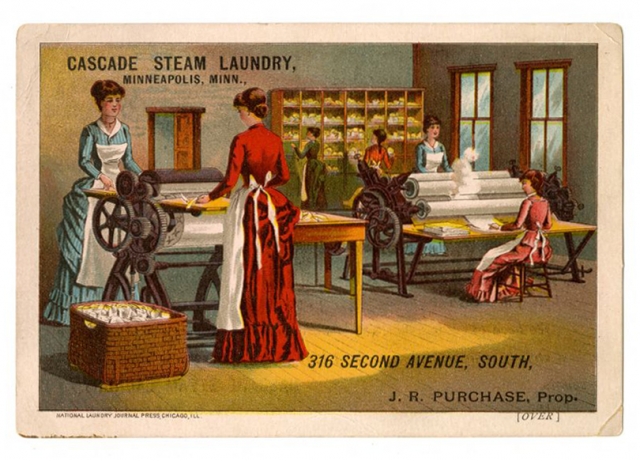 Cascade Steam Laundry postcard