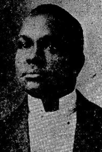 Black and white newspaper image of Charles H. Miller, c.1917. 