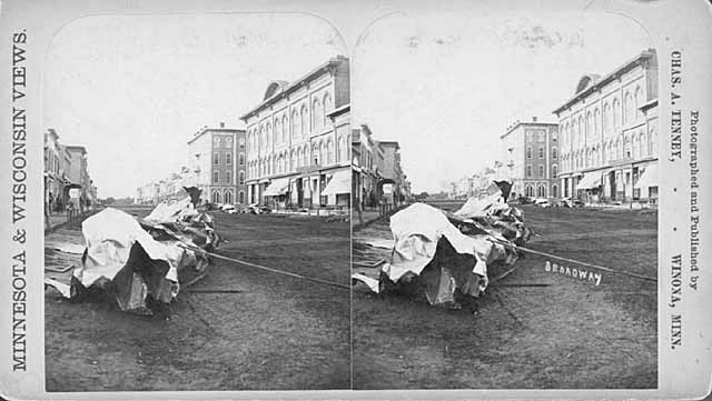 Cyclone damage, Rochester.