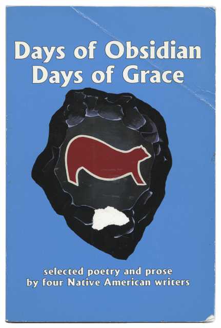Cover art of Jim Northrup’s Days of Obsidian Days of Grace (Poetry Harbor, 1994).