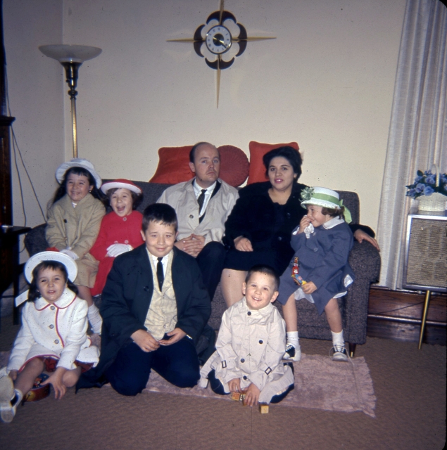 Jack Bethke and Irene Gomez-Bethke with their children, 1960s 