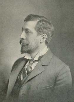 Black and white photograph of Edward Clark Potter, c.1899. 