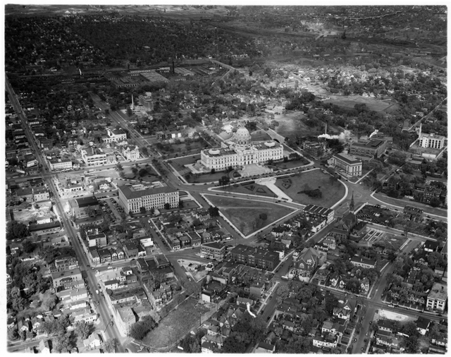 Aerial view of Minnesota State Capitol