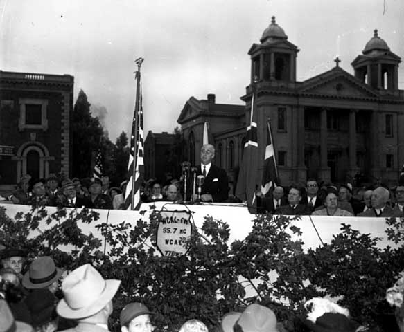 Leif Erikson memorial dedication ceremony