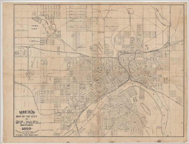 Map of St.Paul, MN, Minnesota