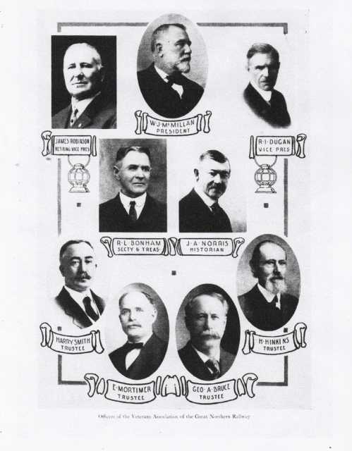 Officers of the Veterans’ Association of the Great Northern Railway