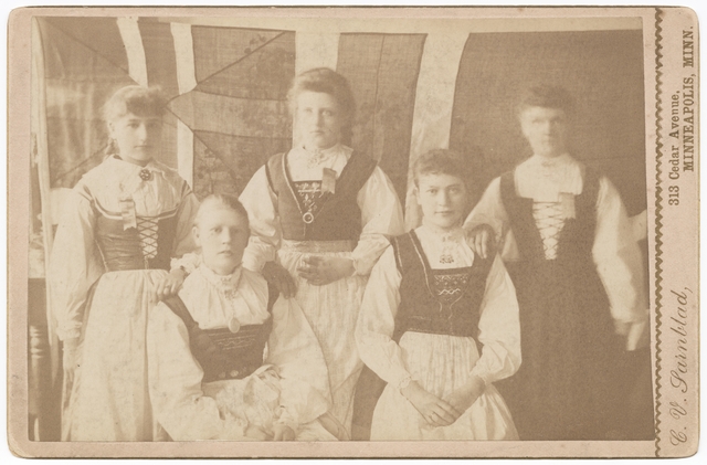 Photograph of women in Norwegian costume