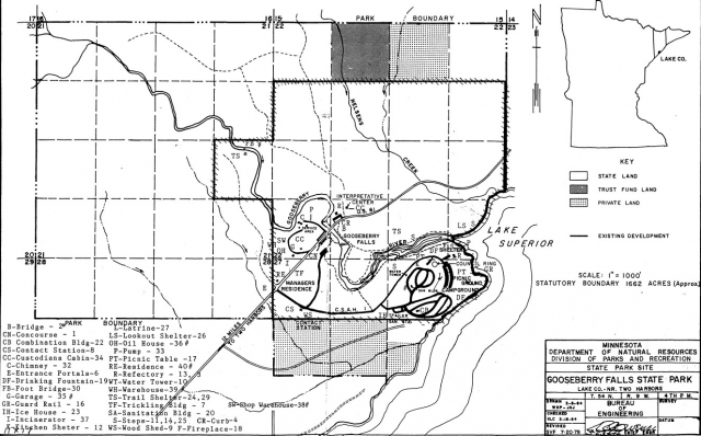 Map of Gooseberry Falls State Park