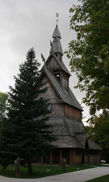 Hopperstad Stave Church replica, summer