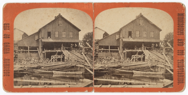 Walker, Judd & Veazie sawmill at Marine Mills, ca. 1880