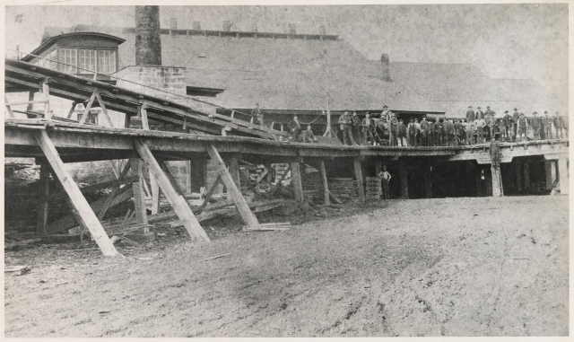 Walker, Judd & Veazie sawmill at Marine Mills, ca. 1880