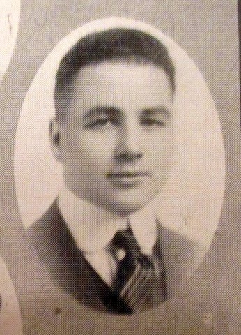 Black and white photograph of Melvin Maas from St. Paul Central High School yearbook, 1916.  