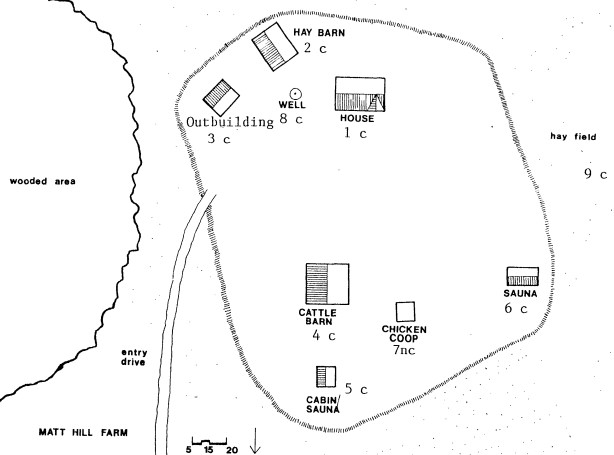 Map of the Matt and Kaisa Hill Farmstead