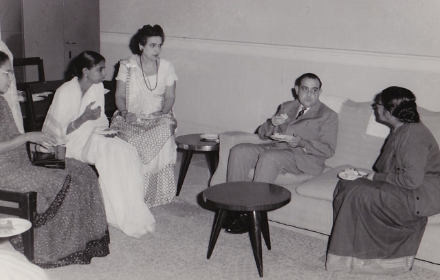 Hyman Berman with colleagues in India