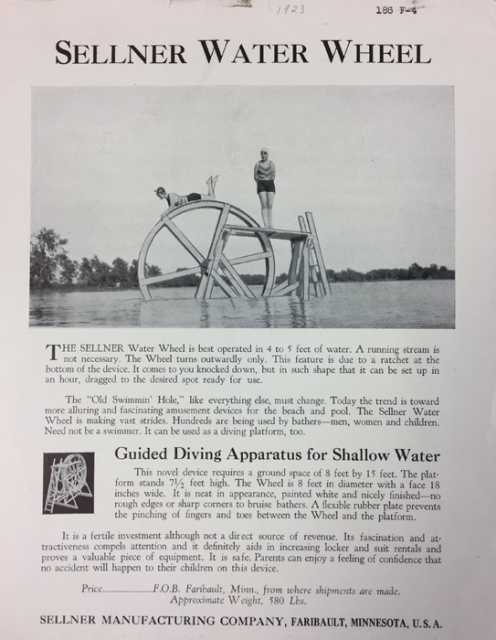 Water Wheel advertising brochure