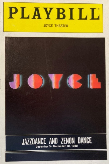 Joyce Theater playbill