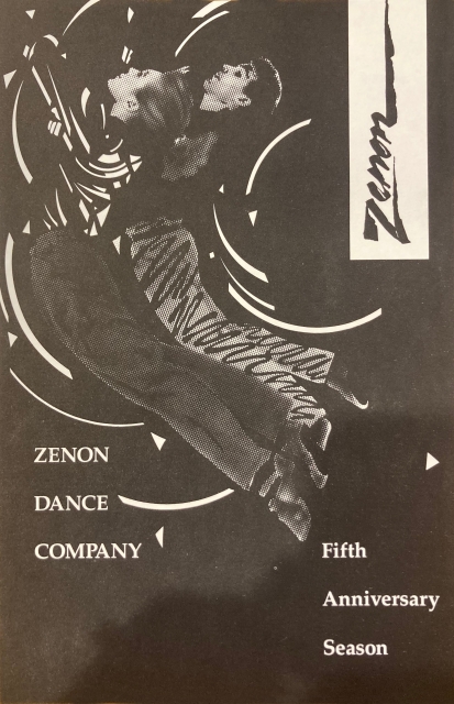 Zenon Dance Company fifth anniversary postcard