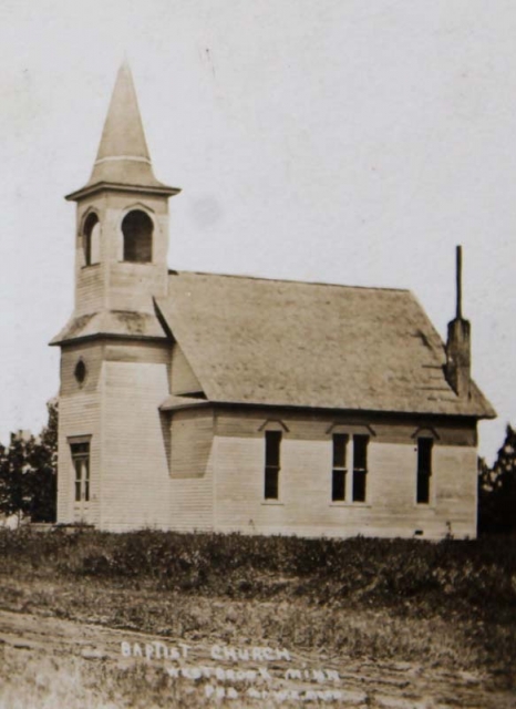 Black and white photograph of Calvary Baptist Church, 1901.