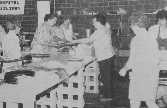 Westbrook Hospital Auxiliary’s food stand