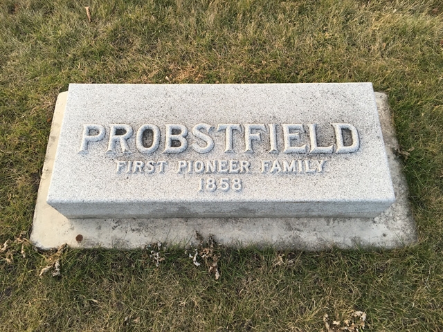 Probstfield family tombstone