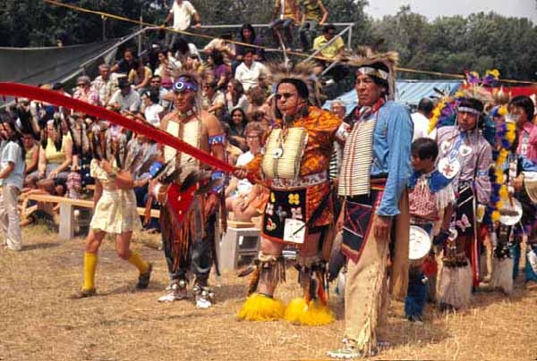 Arlo Haase and Amos Owen at Powwow in Shakopee