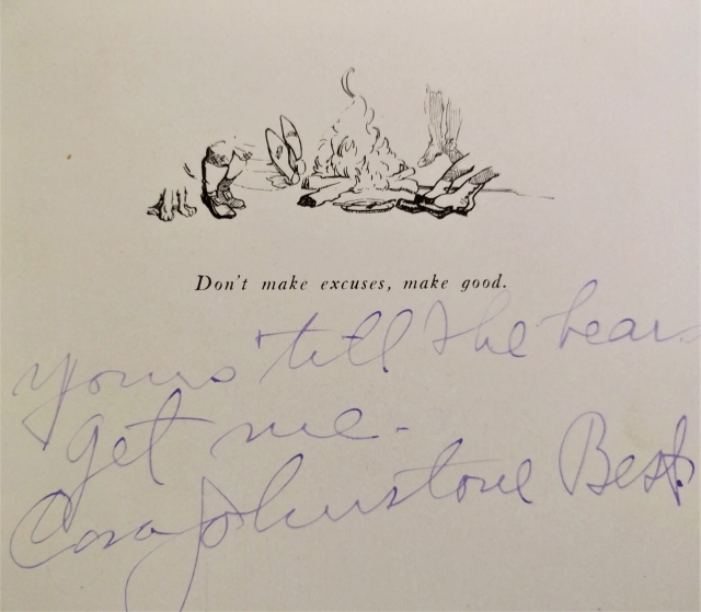 Cora Johnstone Best’s autograph